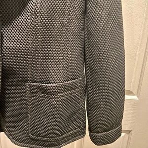 𝅺escada Black Open Knit & Mesh Blazer. Sz 40. Made in Croatia.